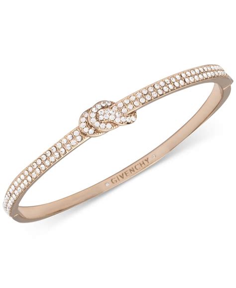 givenchy crystal pavé knot double row bangle bracelet|Givenchy Crystal Pavé Knot Bangle Bracelet .